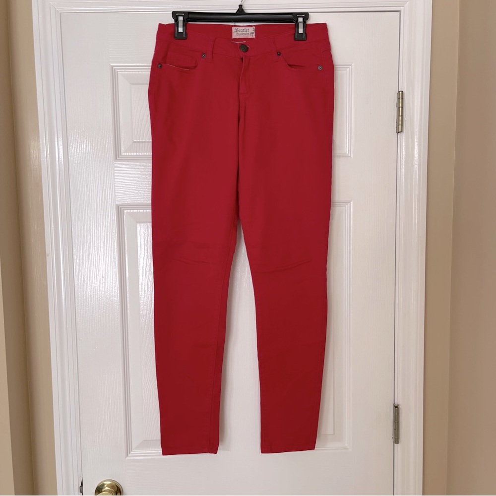 Scarlet Boulevard Red Jeggings
